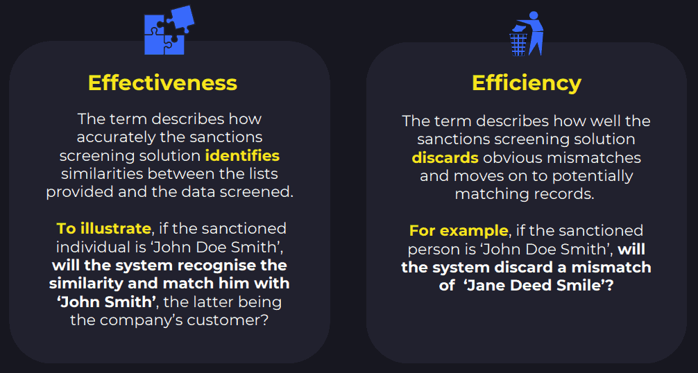 Effectiveness and efficiency
