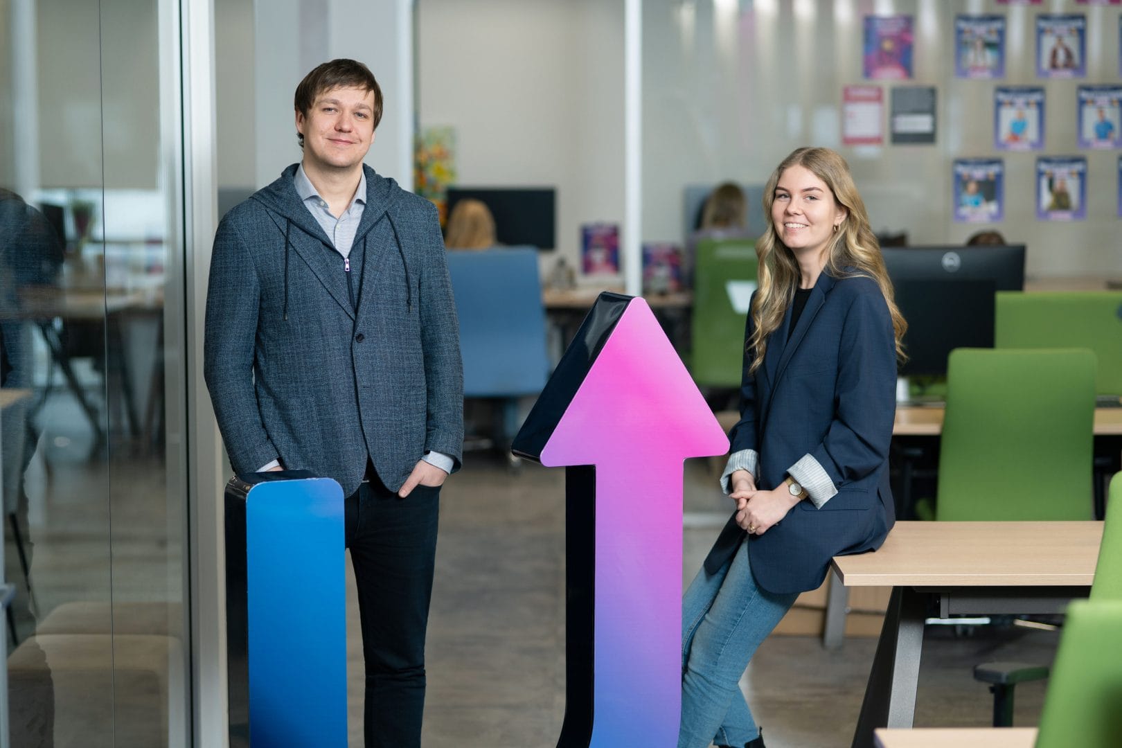 Gabrielius Erikas Bilkštys, CEO and Co-Founder of AMLYZE, and Monika Petrulevičienė, Chief Operating Officer at Profitus
