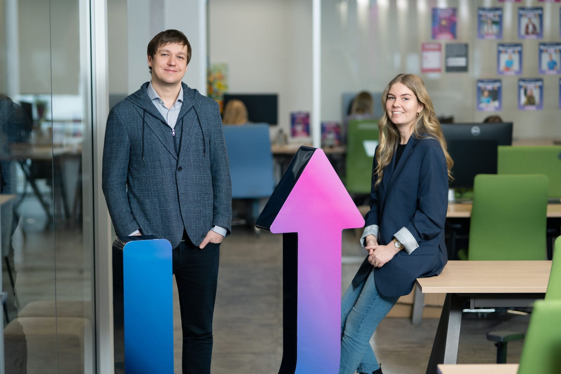 Gabrielius Erikas Bilkštys, CEO and Co-Founder of AMLYZE, and Monika Petrulevičienė, Chief Operating Officer at Profitus