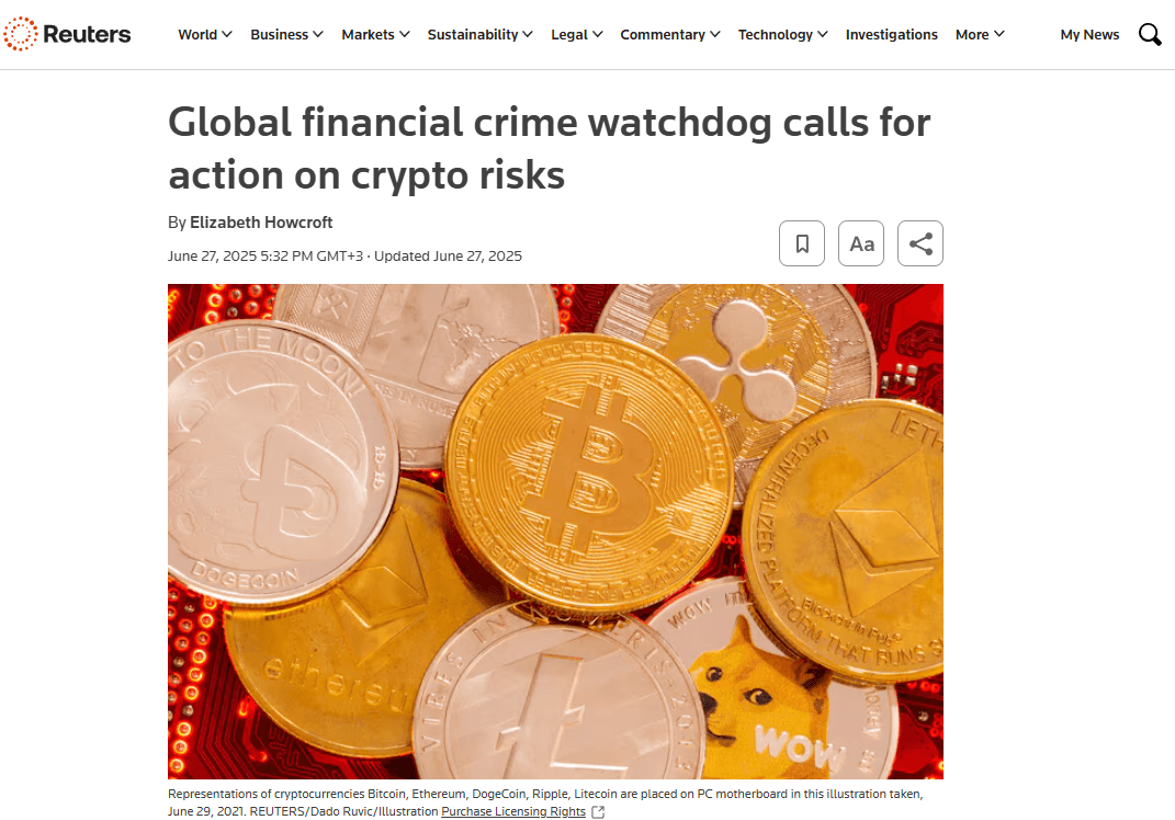 FATF about crypto