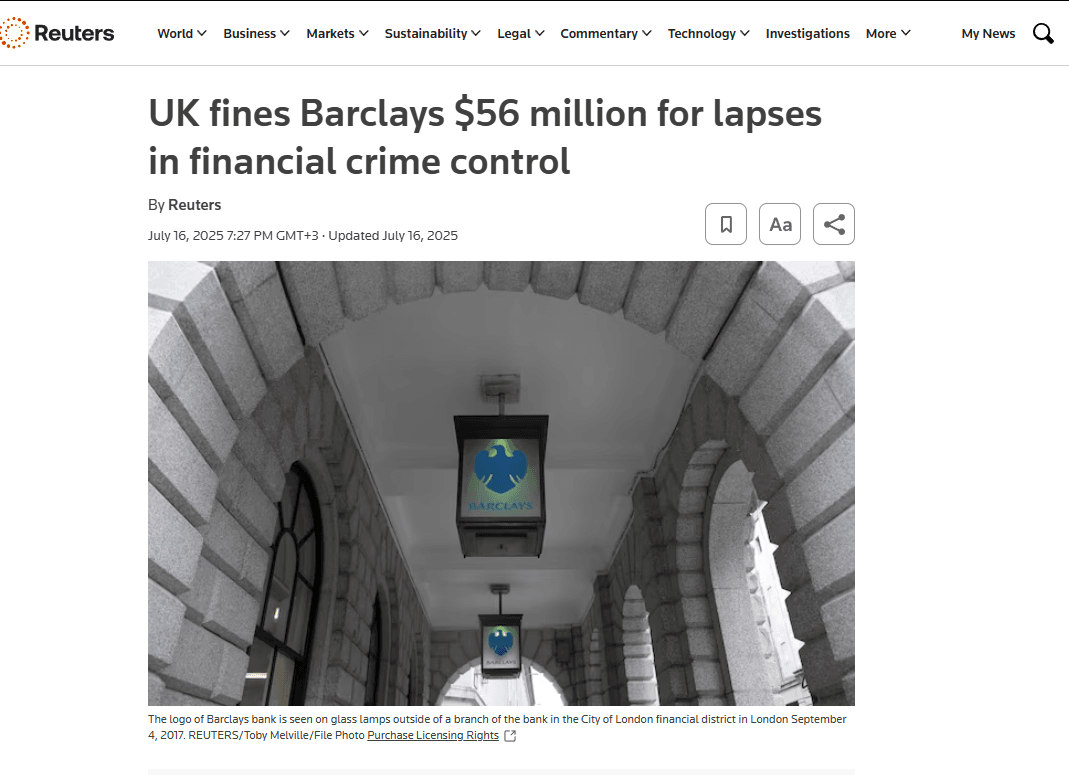 Barclays fine